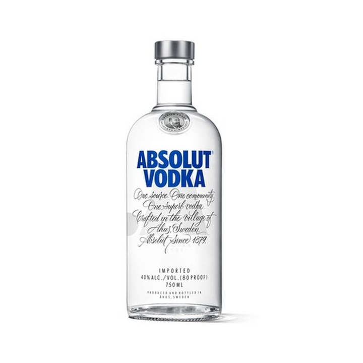 Absolut Vodka Original product image on white background
