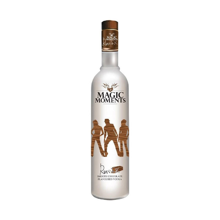 Magic Moments Chocolate vodka bottle on a clean white background