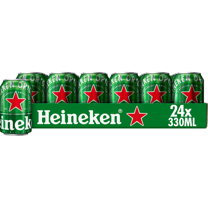 Heineken Original wholesale case of 24 x 330 ml cans