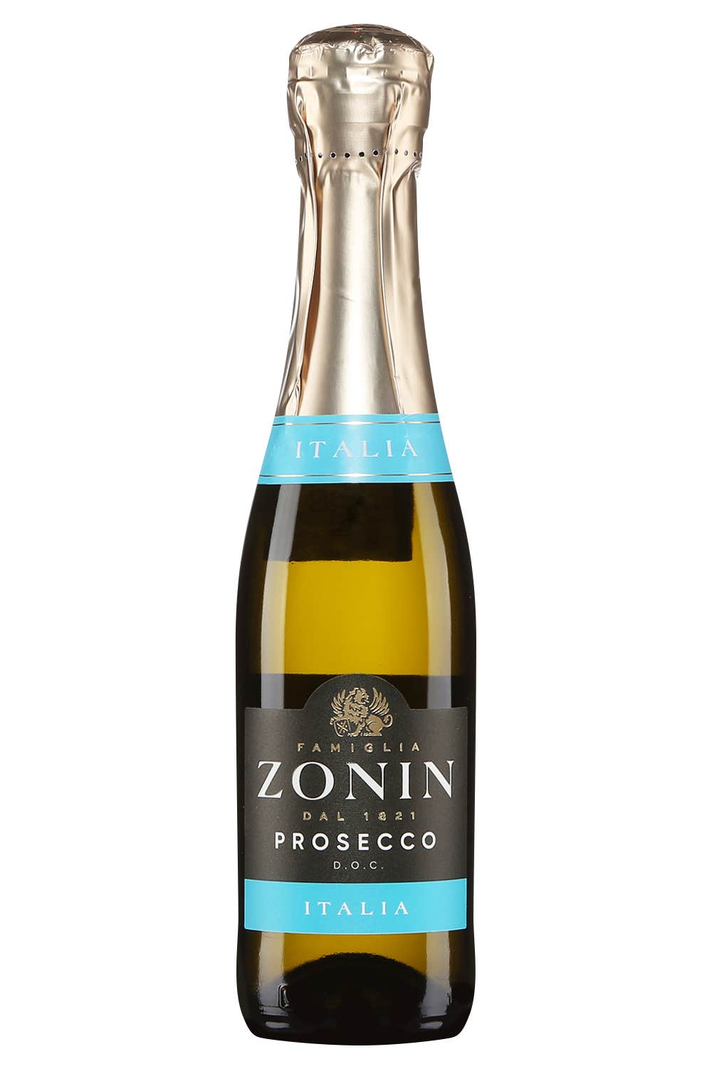Prosecco Doc 1821 Sparkling Wine product bottle on a clean white background