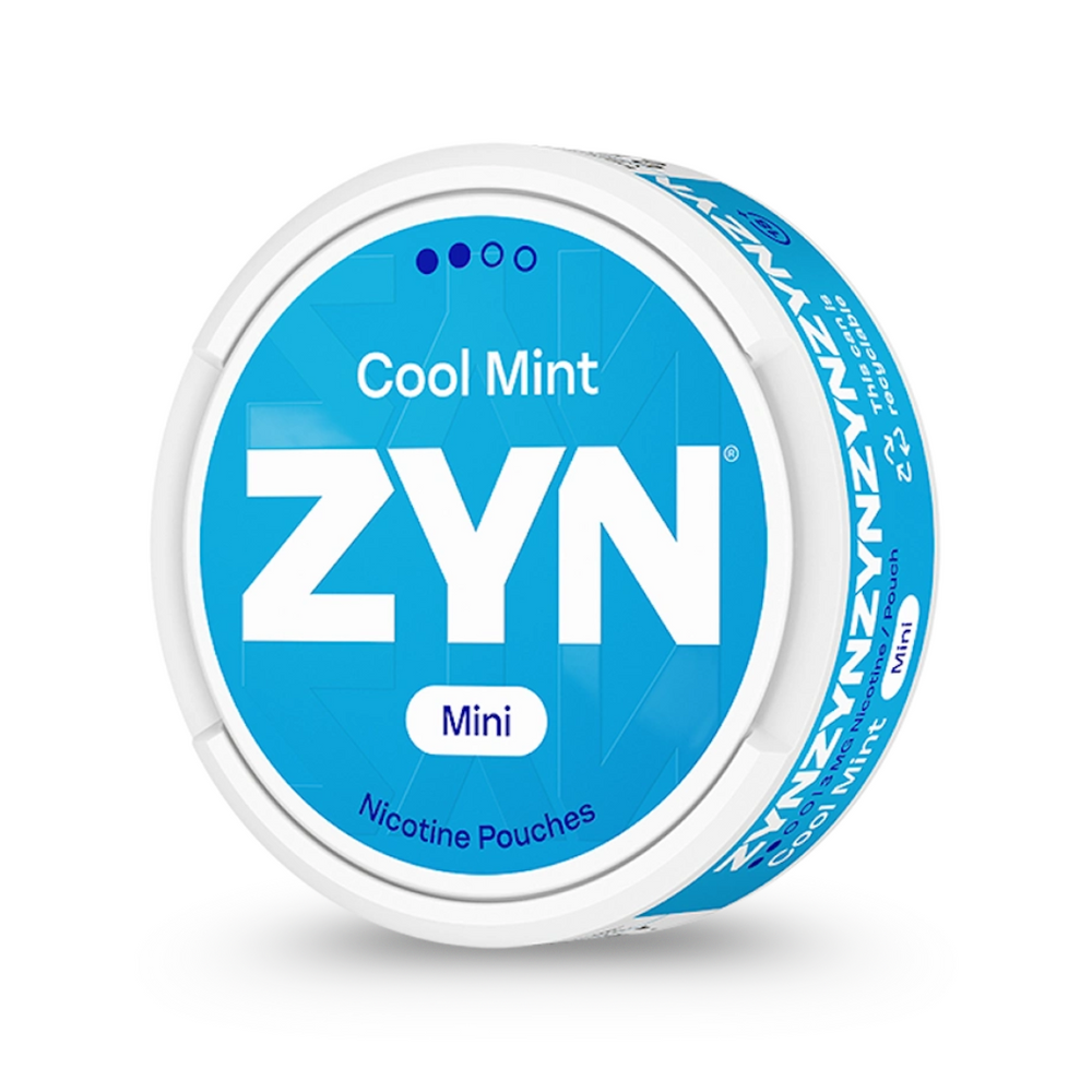 ZYN Sweden nicotine pouch can on a clean background