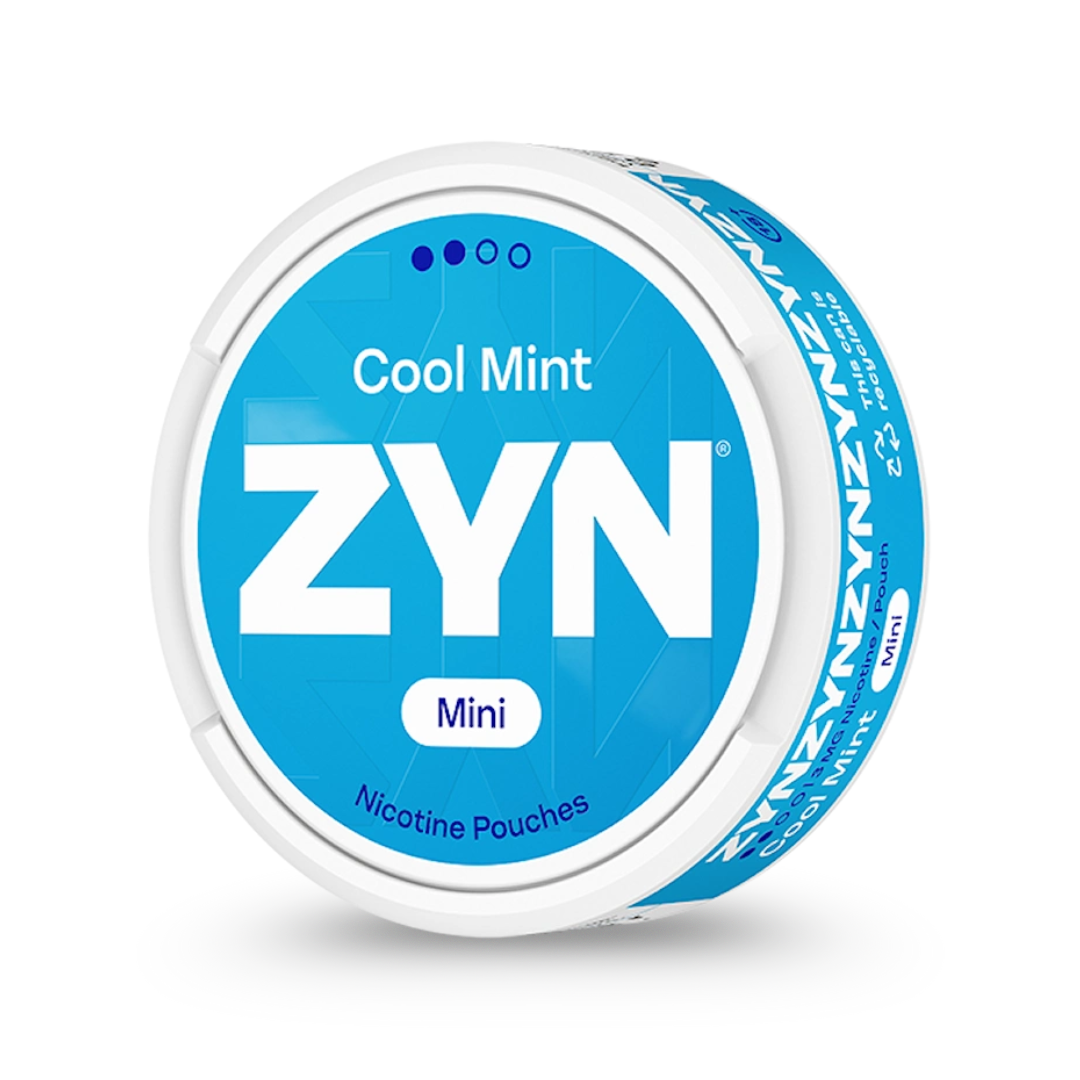 ZYN Sweden nicotine pouch can on a clean background