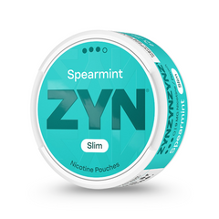 ZYN Sweden nicotine pouch can on a clean background