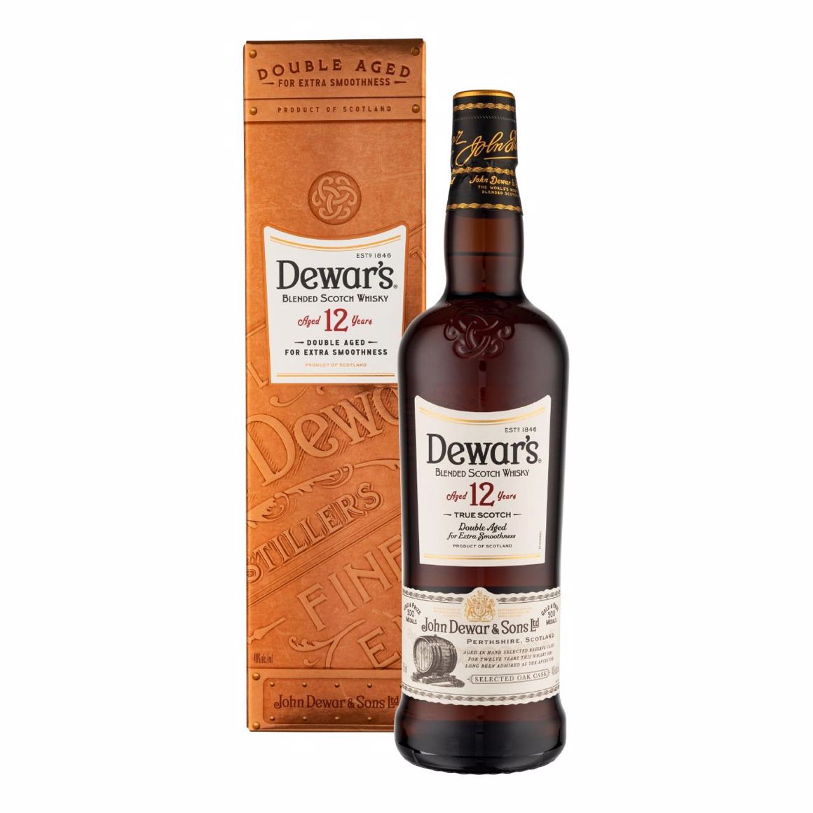 Dewars Special Reserve 12YO product bottle on a clean white background