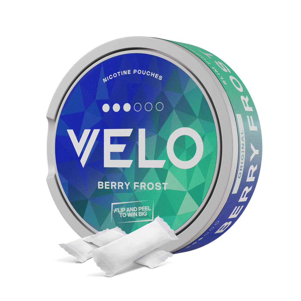 VELO Pakistan nicotine pouch can on a clean background
