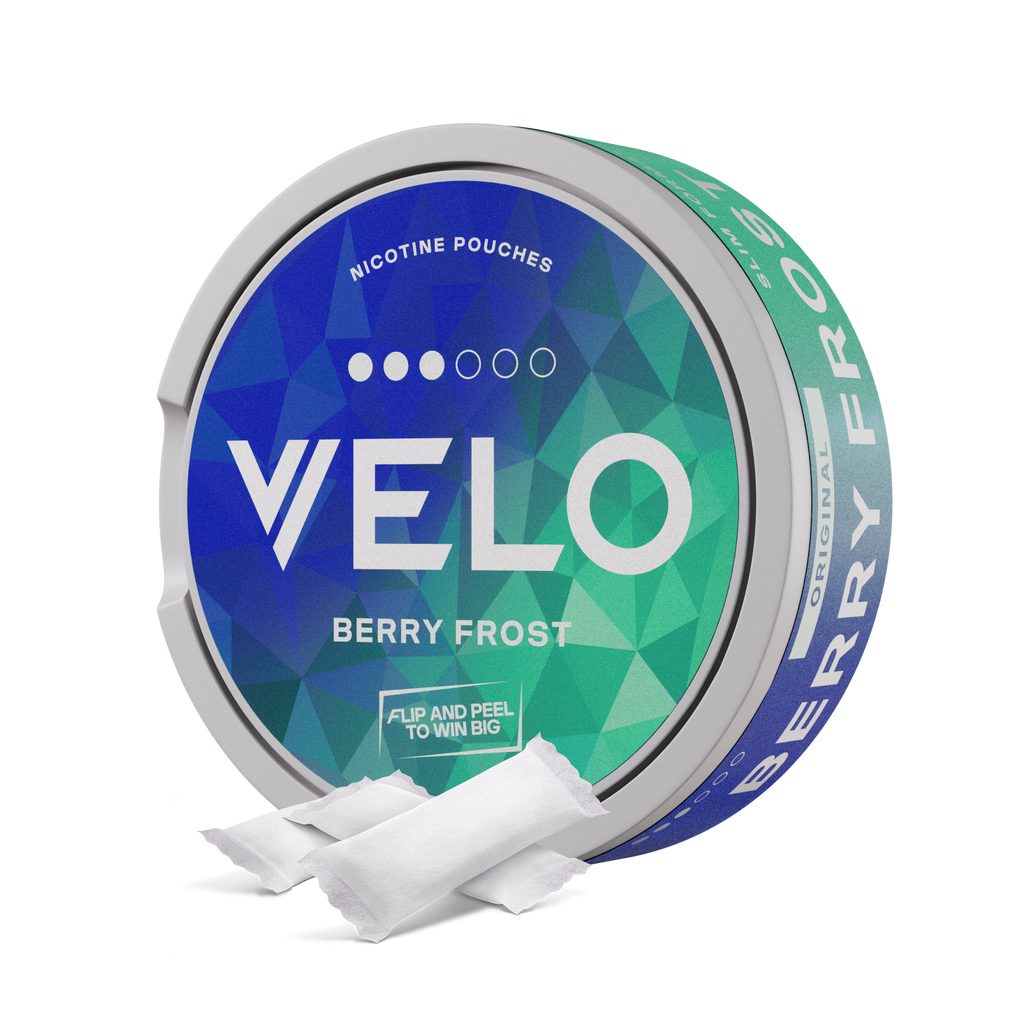 VELO Pakistan nicotine pouch can on a clean background