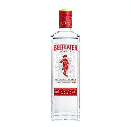 Beefeater Gin gin bottle on a clean white background