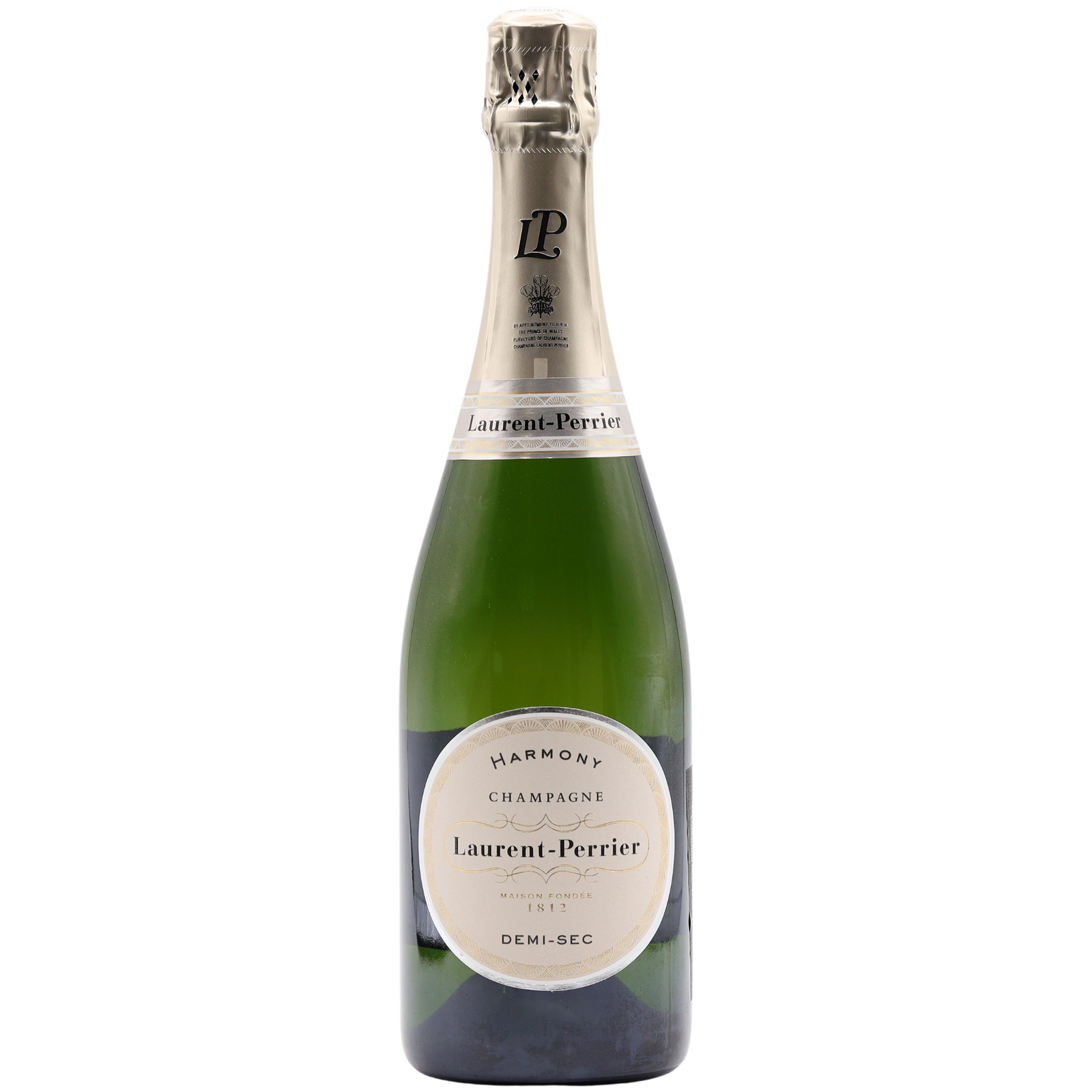 Laurent Perrier Harmony Demi Sec product bottle on a clean white background