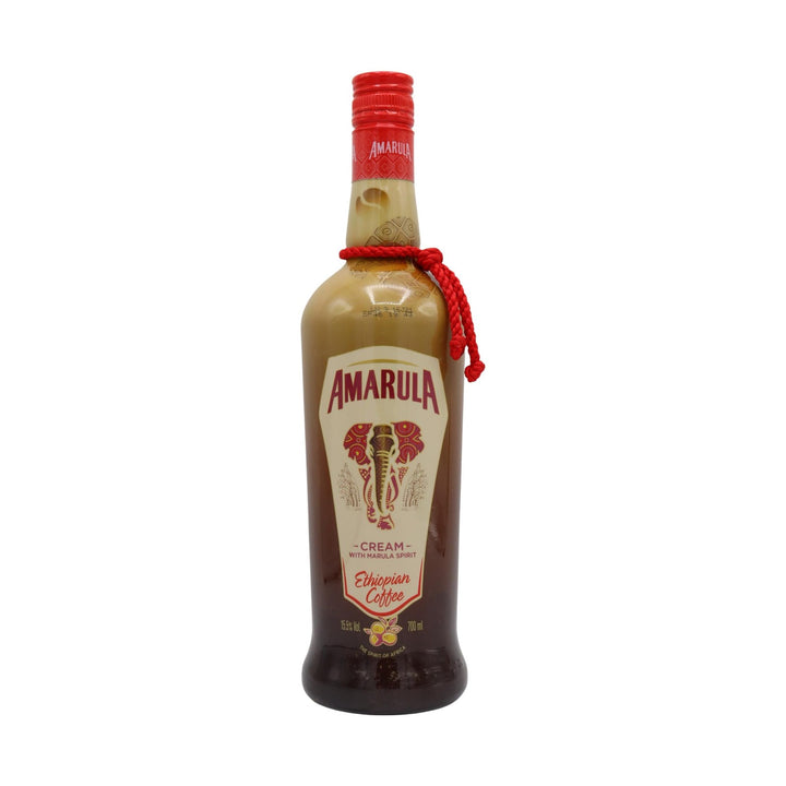 Amarula Ethiopian Coffee liqueur bottle on a clean white background