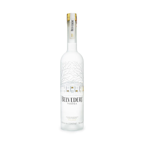 Belvedere Pure vodka 700 ml bottle on a clean white background