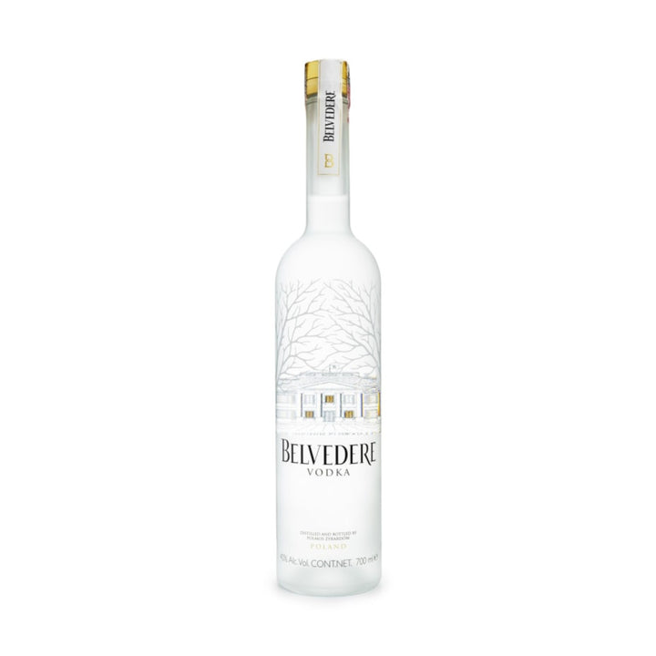 Belvedere Pure vodka 700 ml bottle on a clean white background
