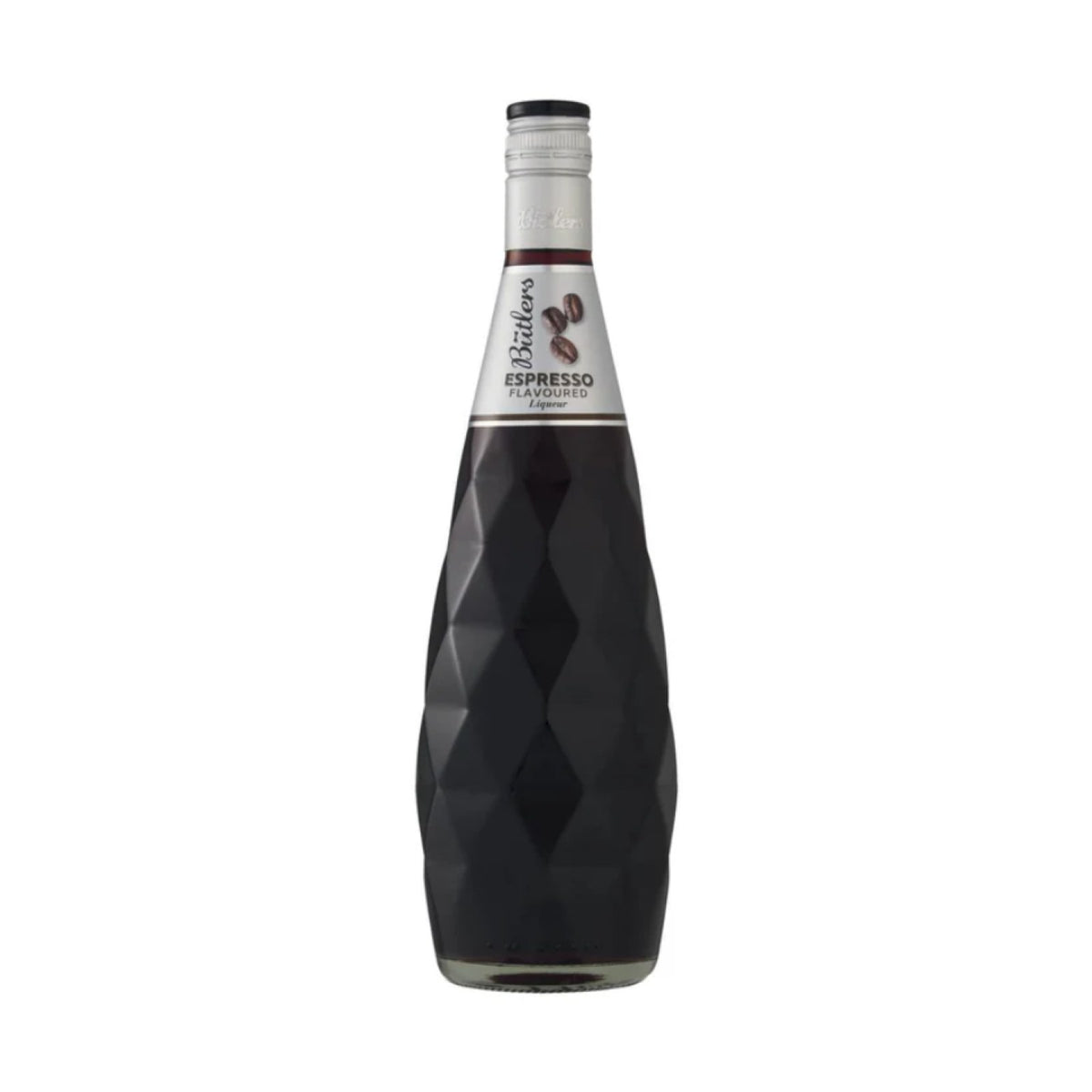 Butlers Espresso liqueur bottle on a clean white background