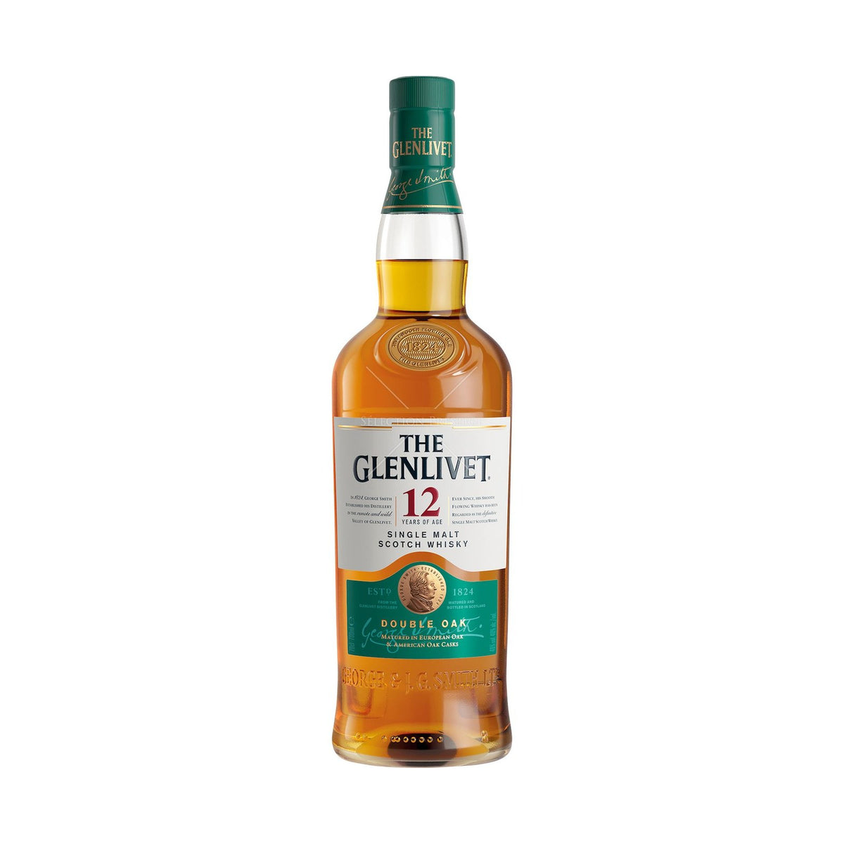 Glenlivet 12YO Double Oak product bottle on a clean white background