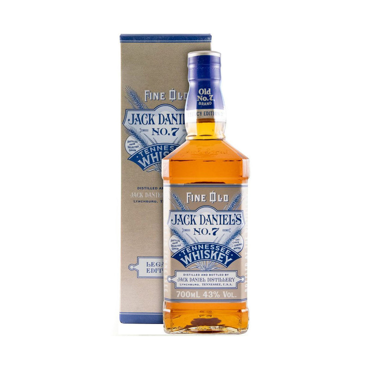 Jack Daniel's 1905 Legacy No 3 whisky bottle on a clean white background