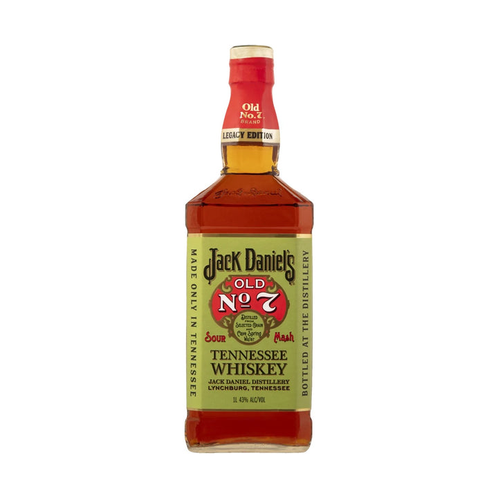 Jack Daniel's 1905 Legacy No 7 whisky bottle on a clean white background