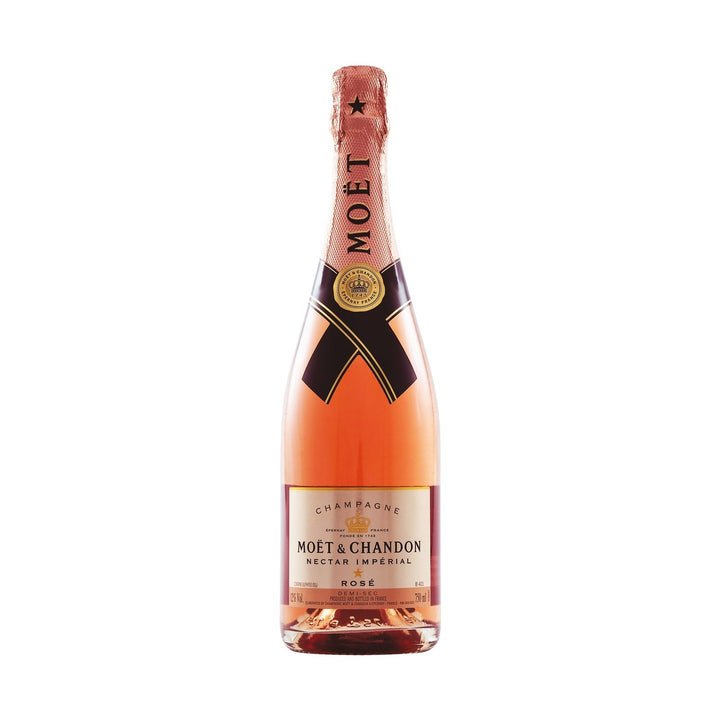 Moët Nectar Imperial Rosé product bottle on a clean white background