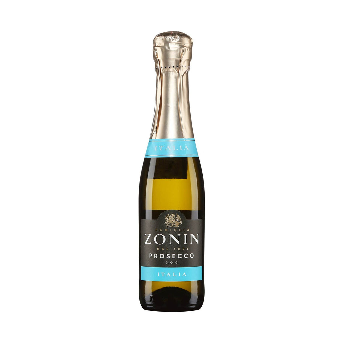 Prosecco Doc 1821 Sparkling Wine product bottle on a clean white background
