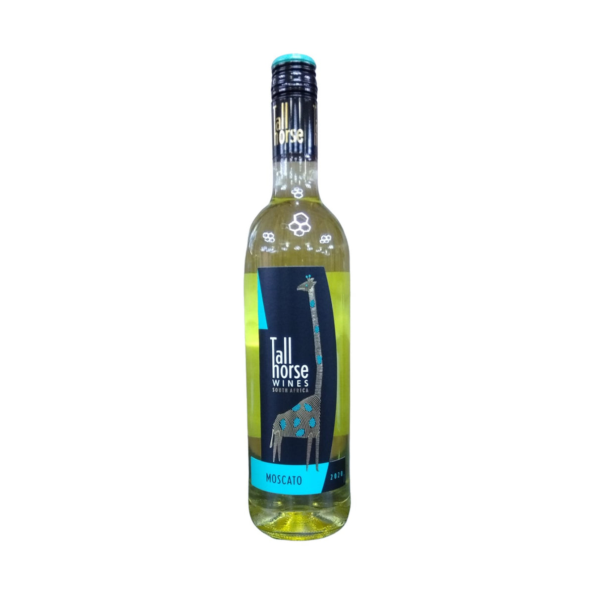 Tall Horse Moscato bottle front view on a clean white background