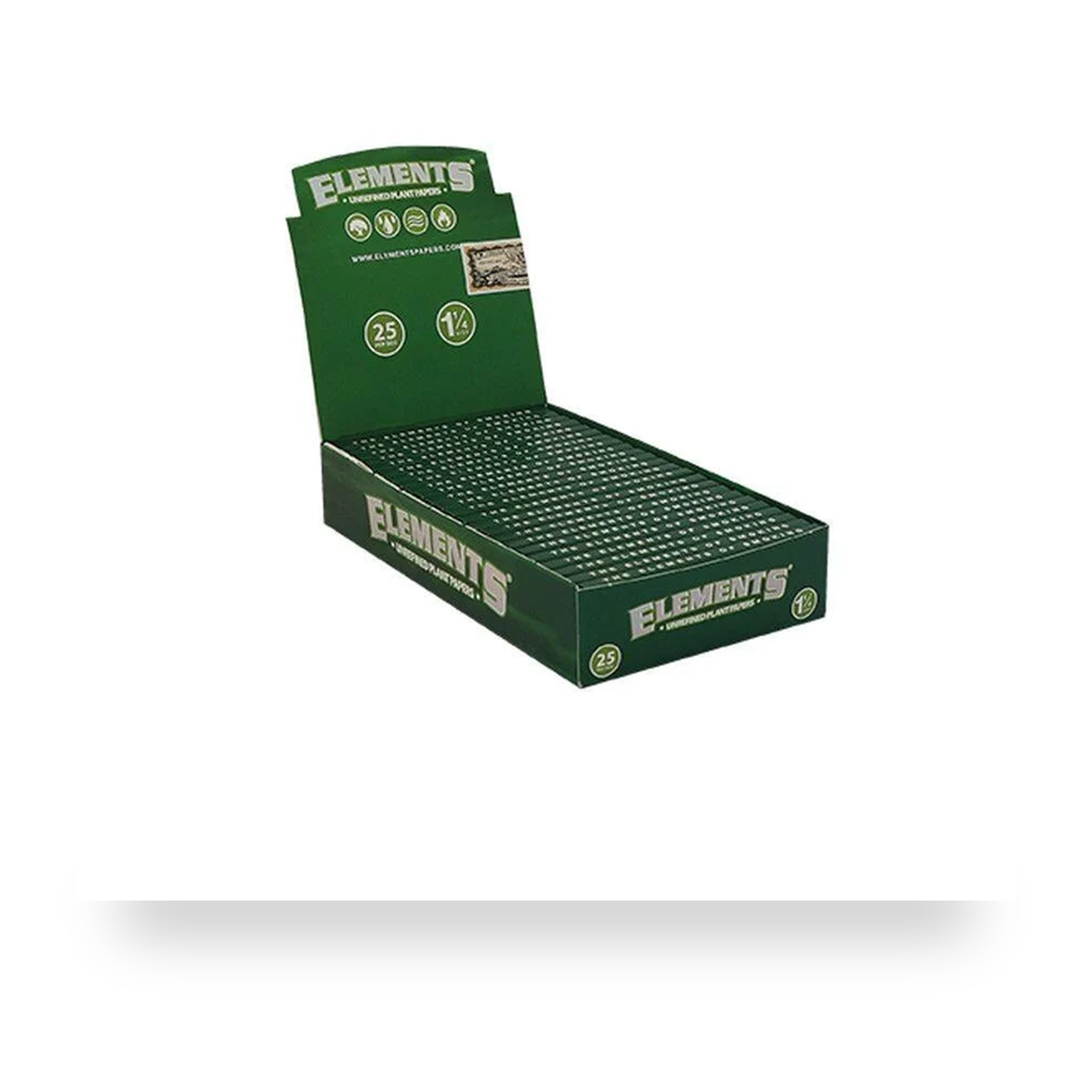 Elements Green 1¼ retail product pack on white background