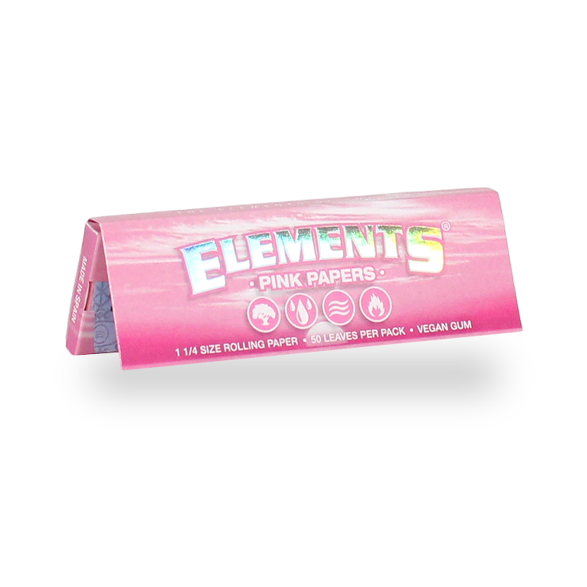 Elements Pink 1¼ retail product pack on white background