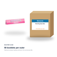 Elements Pink King Size Slim master case - 50 booklets per outer