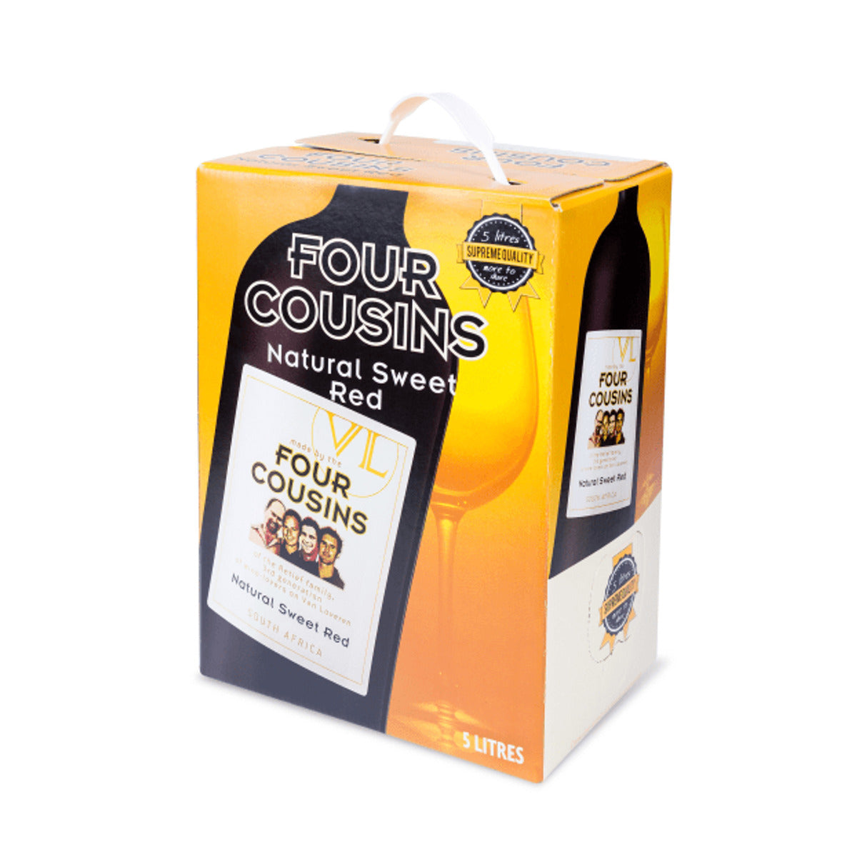 Four Cousins Natural Sweet Red 5 L product pack