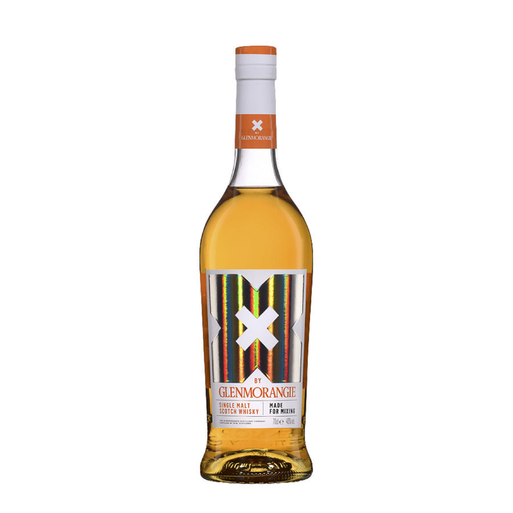 Glenmorangie X whisky bottle on a clean white background