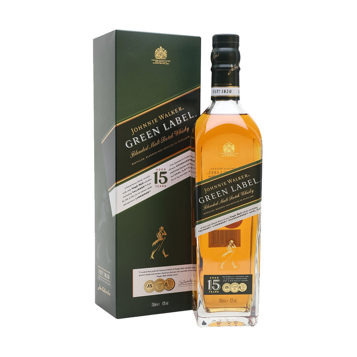 Johnnie Walker Green Label 15 6 × 700 ml · Gift box product pack