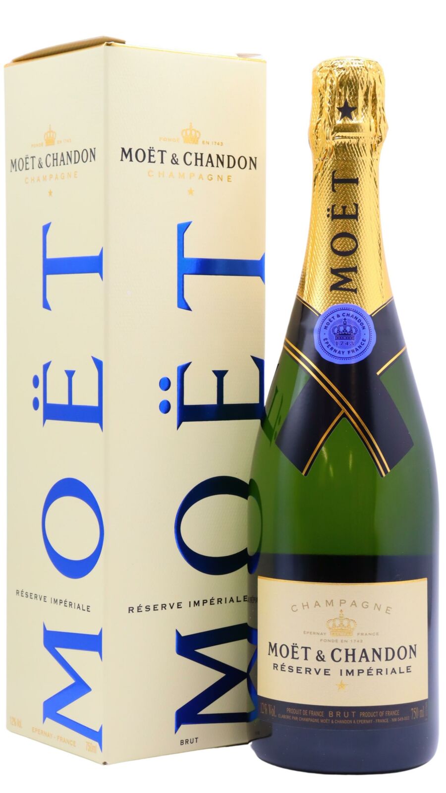 Moët & Chandon Réserve Impériale 750 ml bottle with presentation box