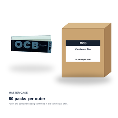 OCB Cardboard Tips master case - 50 packs per outer