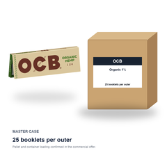 OCB Organic 1¼ master case - 25 booklets per outer