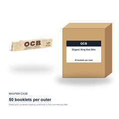 OCB Organic King Size Slim master case - 50 booklets per outer