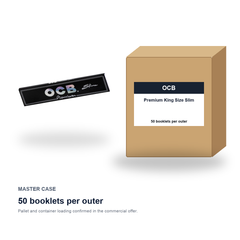 OCB Premium King Size Slim master case - 50 booklets per outer