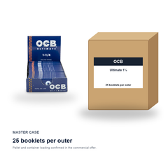 OCB Ultimate 1¼ master case - 25 booklets per outer