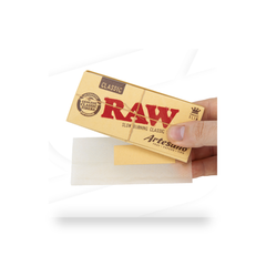 RAW Classic Artesano King Size Slim + Tips and Tray retail product pack on white background