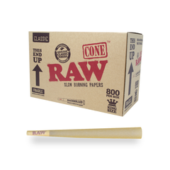 RAW Classic King Size Bulk Cones retail product pack on white background