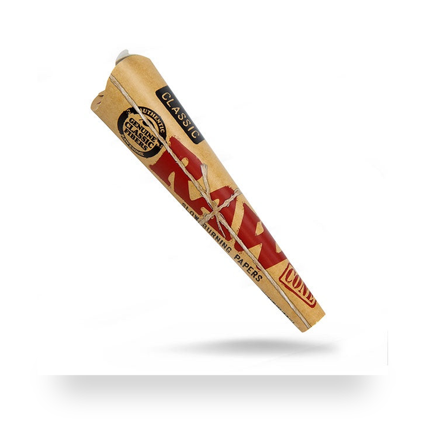 RAW Classic King Size Cones - 3 Pack retail product pack on white background