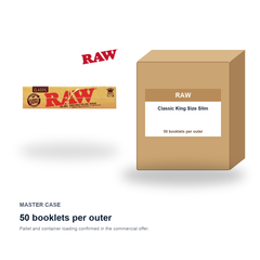 RAW Classic King Size Slim master case - 50 booklets per outer