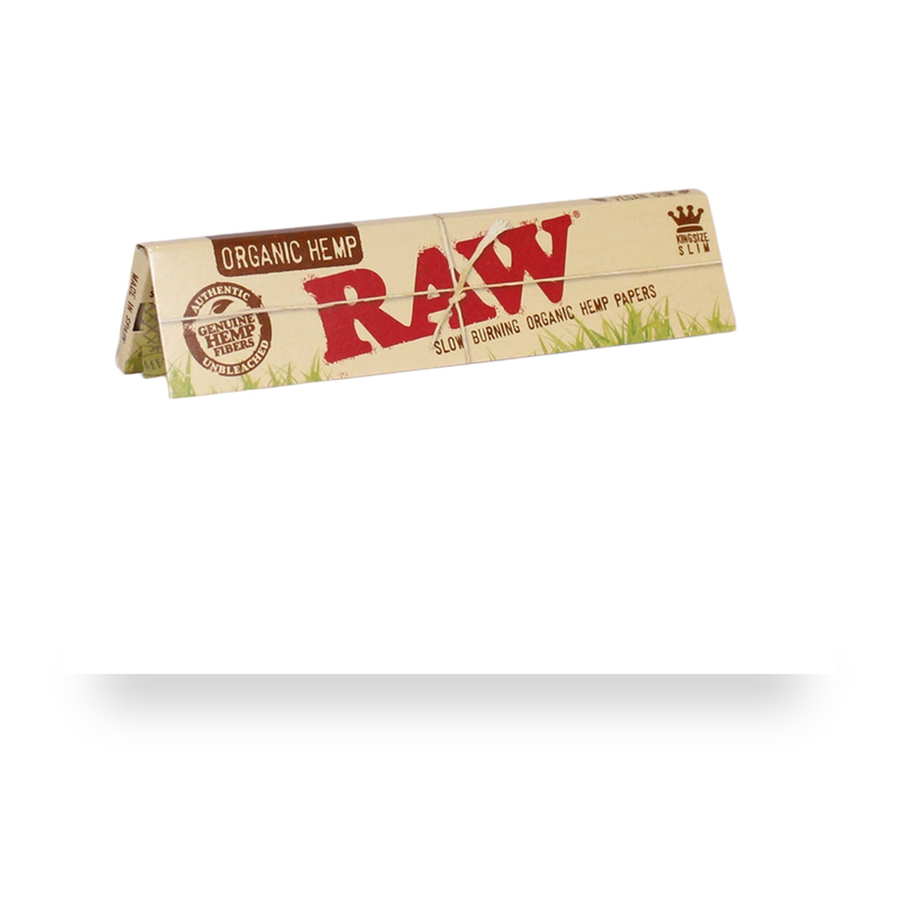 RAW Organic Hemp King Size Slim retail product pack on white background