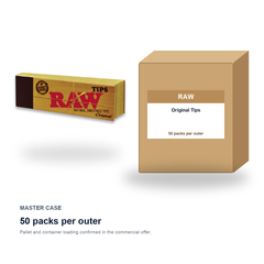 RAW Original Tips master case - 50 packs per outer