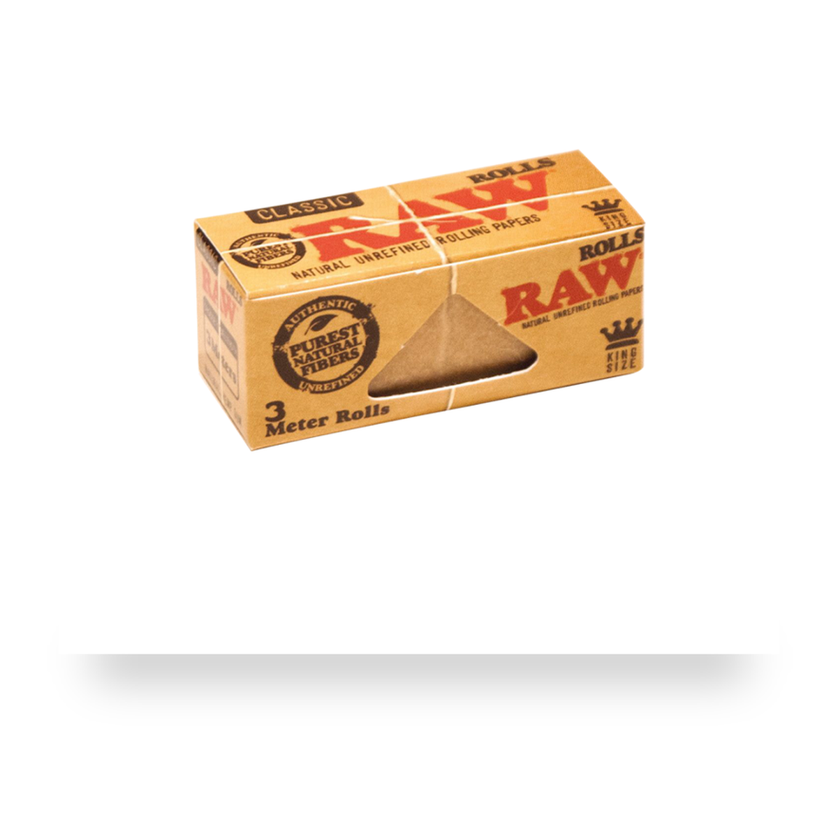 RAW Classic Rolls 3 m retail product pack on white background