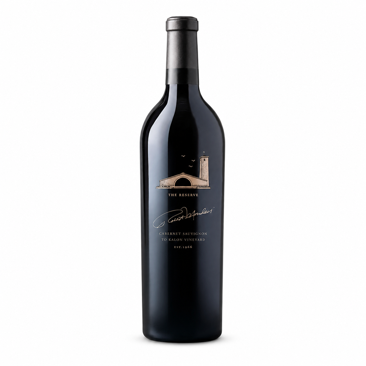 Robert Mondavi To Kalon Reserve Cabernet Sauvignon wine bottle on a clean white background