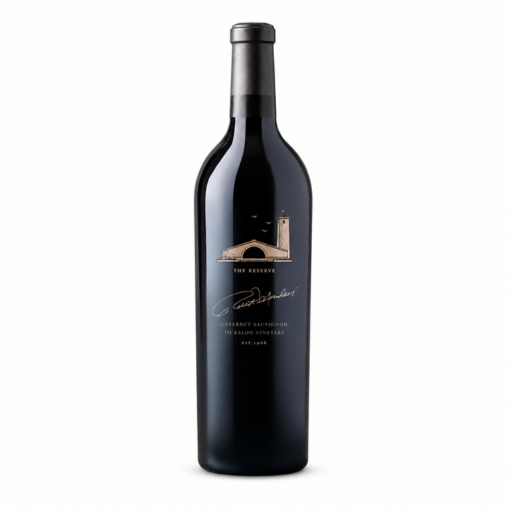 Robert Mondavi To Kalon Reserve Cabernet Sauvignon wine bottle on a clean white background