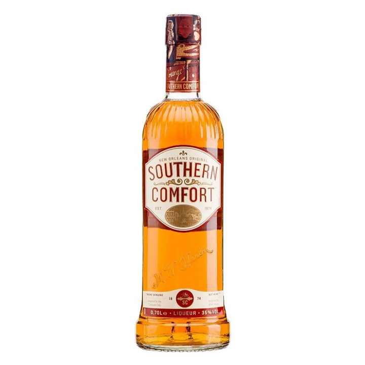 Southern Comfort liqueur bottle on a clean white background