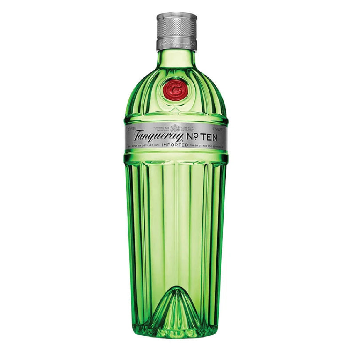 Tanqueray No. Ten London Dry Gin 700 ml bottle on a clean white background