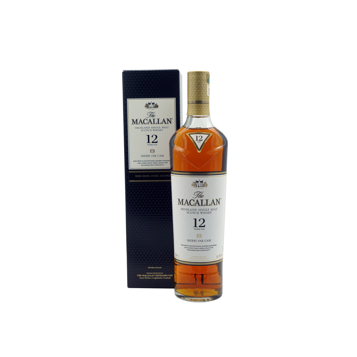 The Macallan 12 Sherry Oak 6 × 700 ml · Gift box product pack