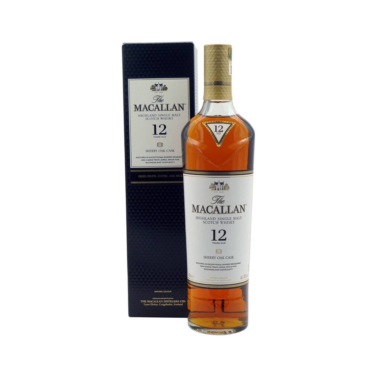 The Macallan 12 Sherry Oak 6 × 700 ml · Gift box product pack
